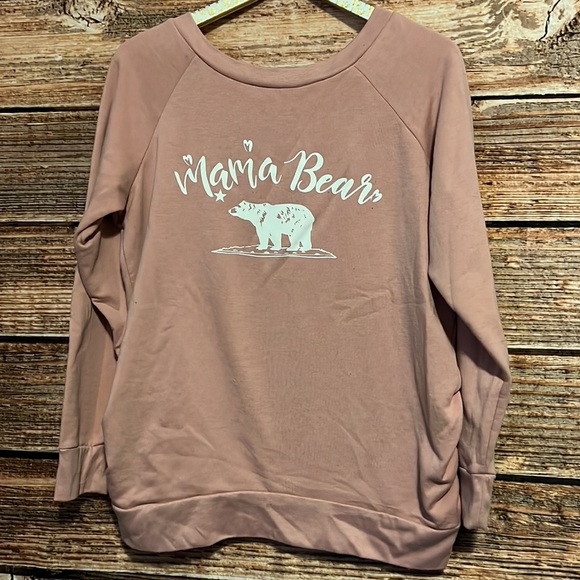 feathers Sweaters - Feathers Maternity Blush Pink Sweatshirt